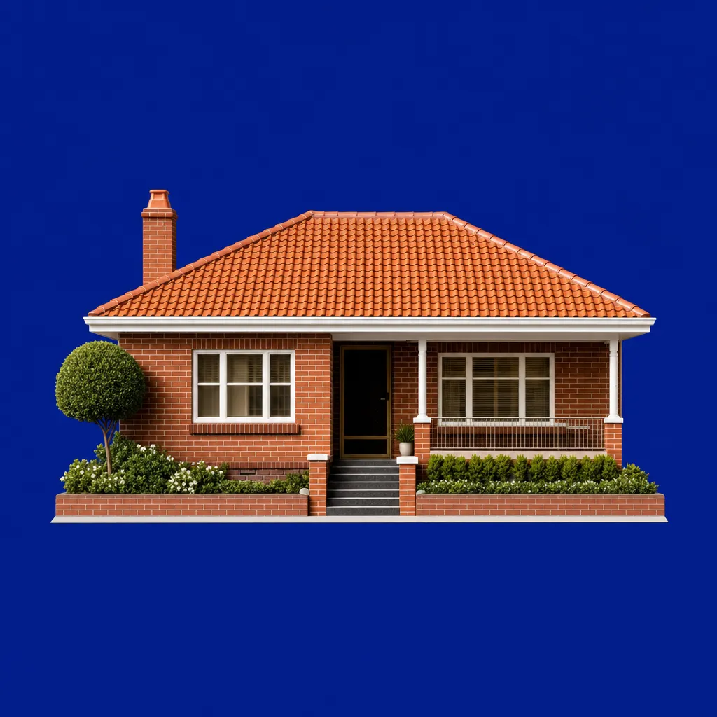 Model of a brick house