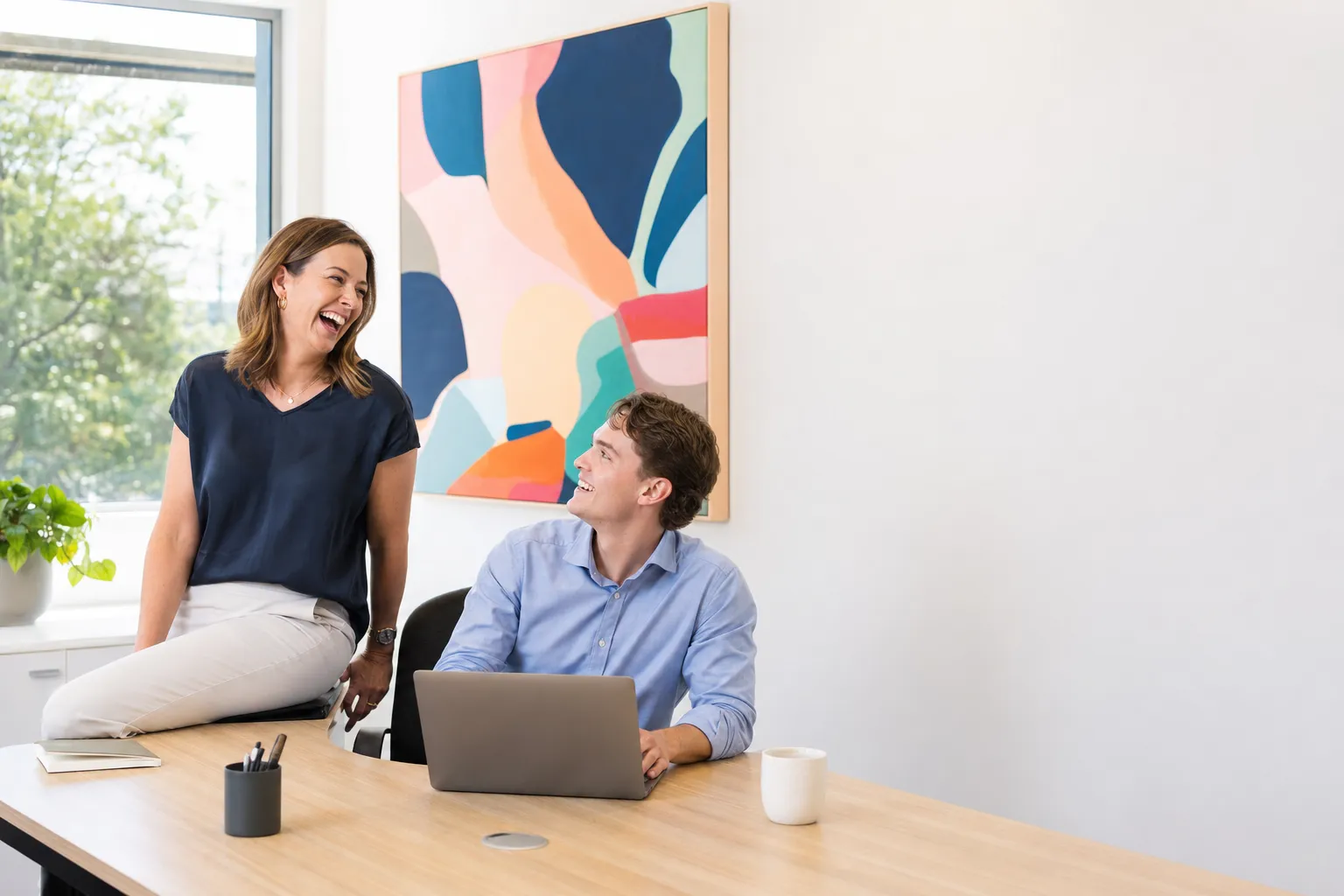 Two colleagues in their own brokerage